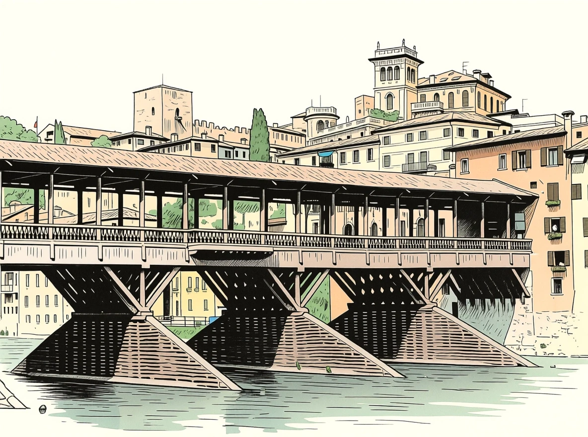 Ponte degli Alpini (Ponte Vecchio) a Bassano del Grappa