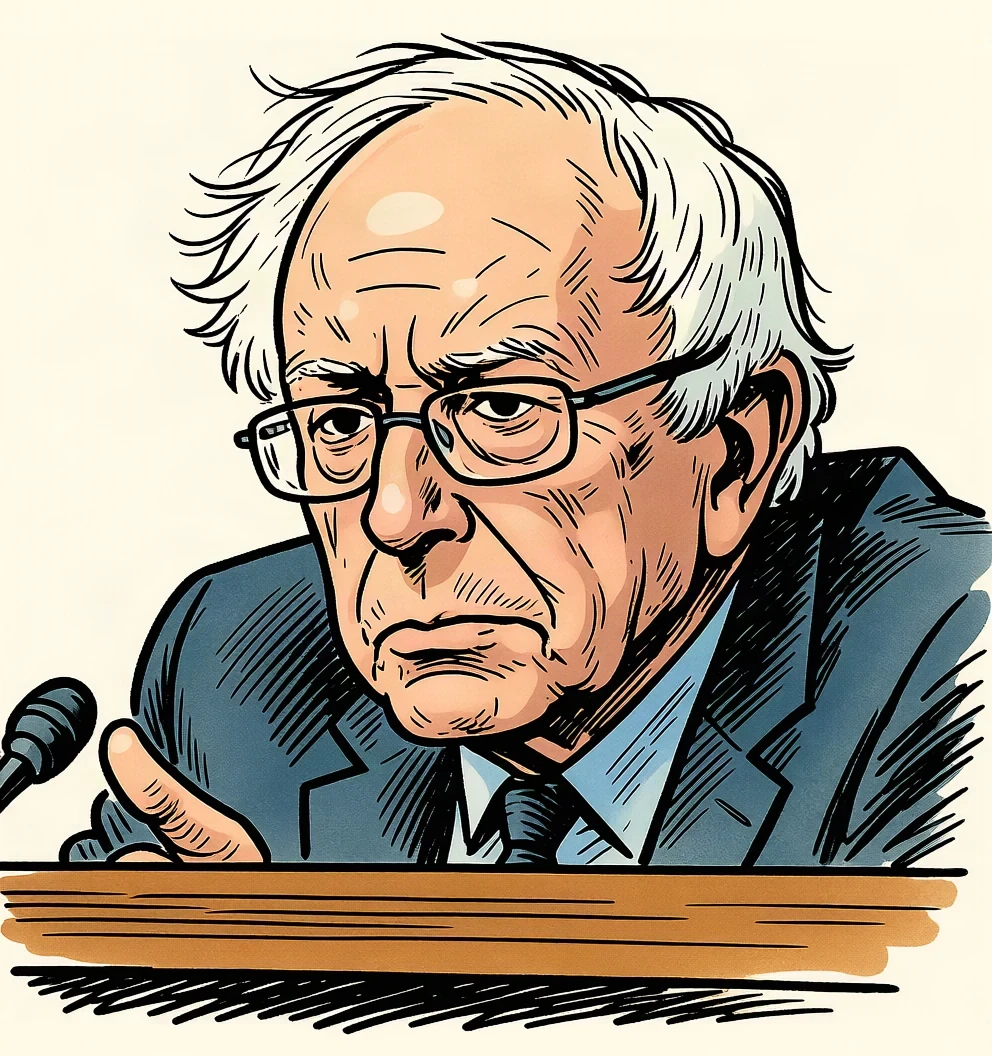Ritratto di Bernie Sanders, senatore del Vermont Ritratto di Bernie Sanders, senatore del Vermont