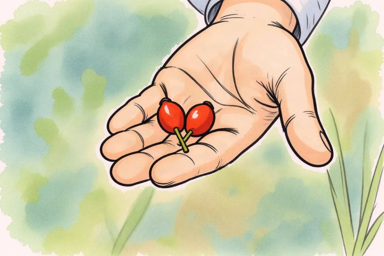 Mani di un agricoltore che tengono semi di grano prima della semina