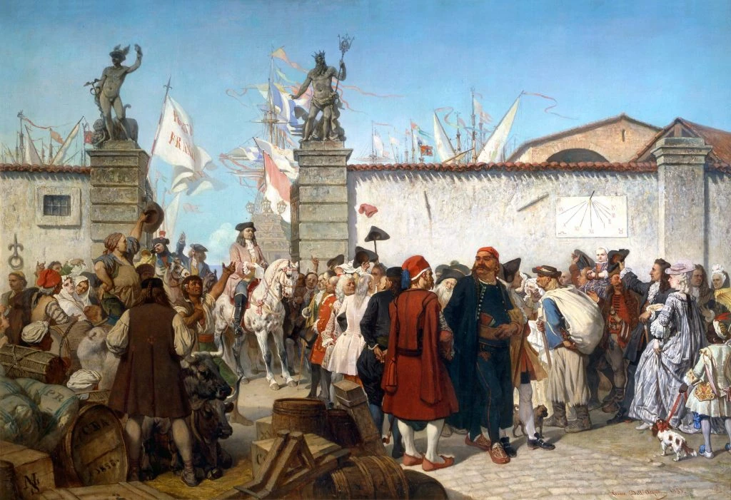 La proclamazione del Porto Franco di Trieste, Cesare Dell'Acqua (XIX sec.) La proclamazione del Porto Franco di Trieste, Cesare Dell'Acqua (XIX sec.)