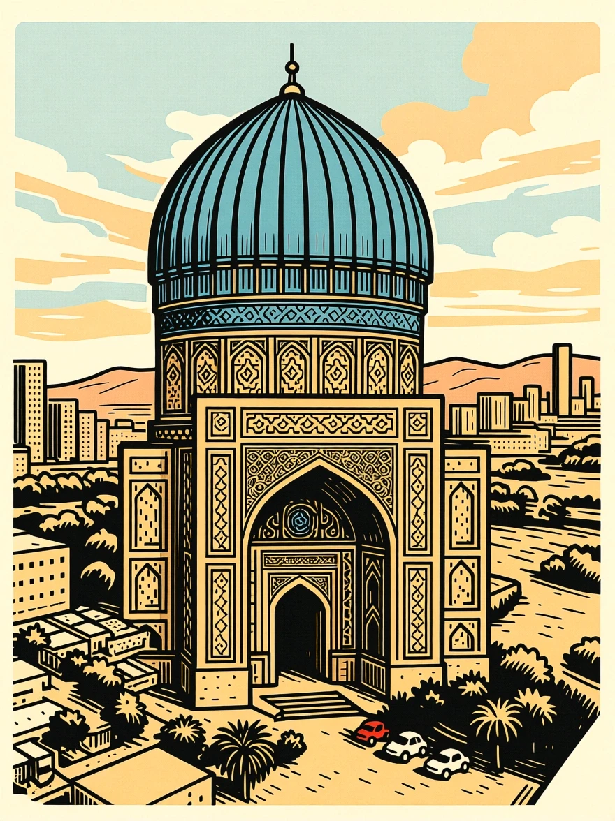 Mausoleo Gur-e-Amir, tomba di Tamerlano